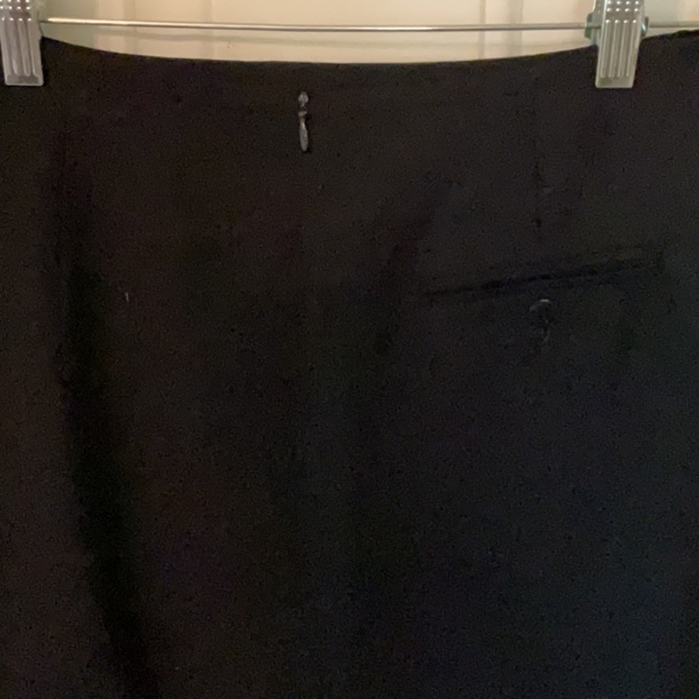 Lauren Ralph Lauren Black MIDI 100% Wool Skirt - Picture 4 of 11
